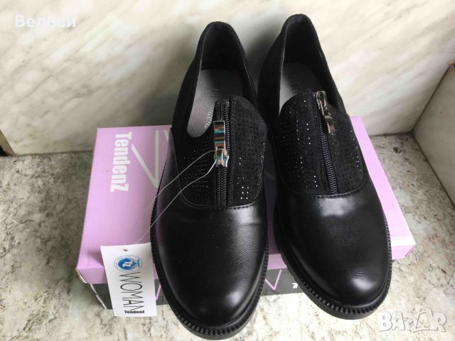 Дамски обувки - черни, нови с етикет, снимка 1 - Дамски ежедневни обувки - 45636473