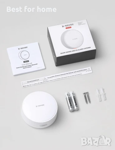 X-Sense Wi-Fi слушател за детектори за дим и въглероден оксид, снимка 8 - Друга електроника - 50961605
