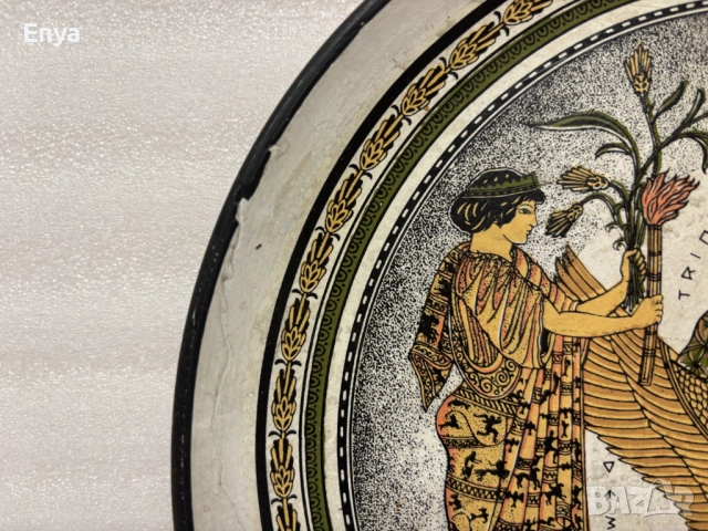 Керамична чиния за стена от Кипър, снимка 4 - Декорация за дома - 53691220