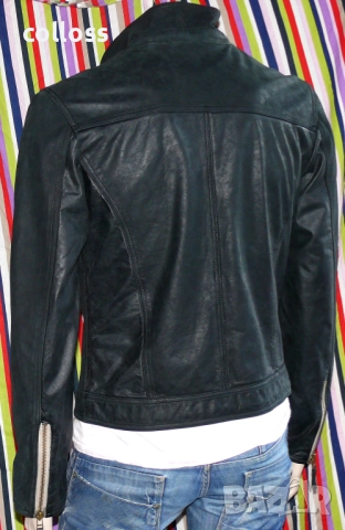 LEONARDO - яке естествена кожа S", снимка 4 - Якета - 52776644