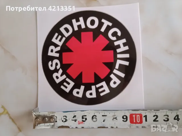 Стикер RED HOT CHILI PEPPERS , снимка 3 - Други - 47189759