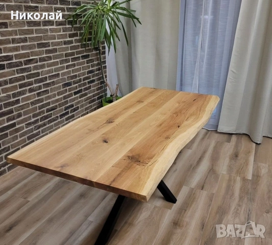 Трапезна маса масив дъб , снимка 3 - Маси - 53541816