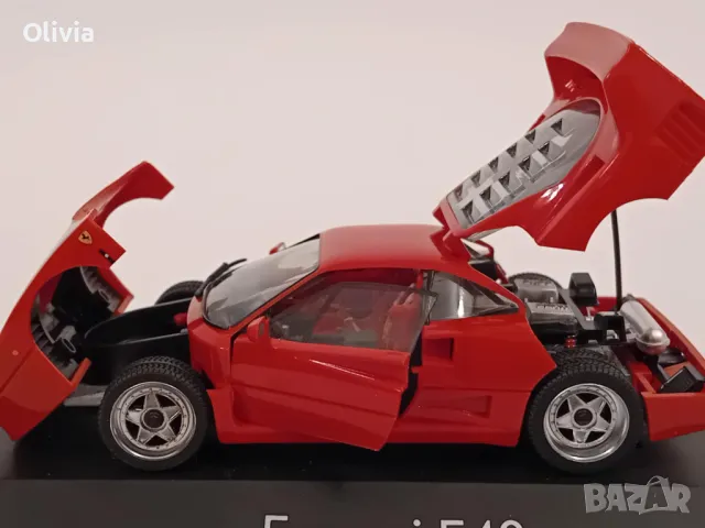 Ferrari F40 1:43 Ferrari 348 ts herpa отваряеми модели, снимка 8 - Колекции - 49220775