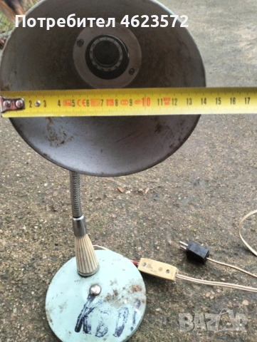 Стара лампа, снимка 4 - Антикварни и старинни предмети - 53120374