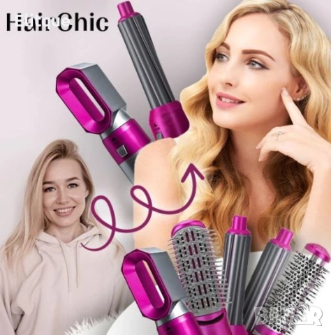 Маша за коса с 5 приставки, снимка 4 - Маши за коса - 52795500