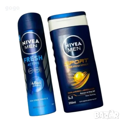 Комплект за мъже NIVEA MEN – Дезодорант 150 мл + Душ гел 250 мл, снимка 5 - Дезодоранти - 50108426