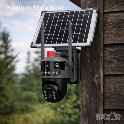 Соларна Wi-fi камера с панорамен изглед, снимка 7 - Други - 53806558