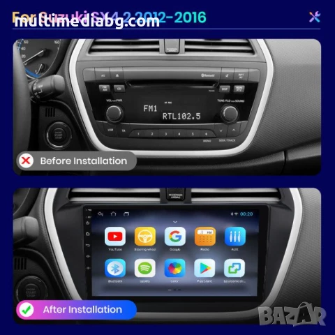 Suzuki S-Cross,Sx4 (2012-2017) Мултимедия Навигация Android, снимка 2 - Аксесоари и консумативи - 51114298