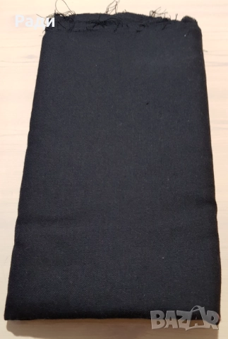Платове за сако панталон пола лукс черен габардин плътен български, снимка 8 - Платове и дамаски - 36765961