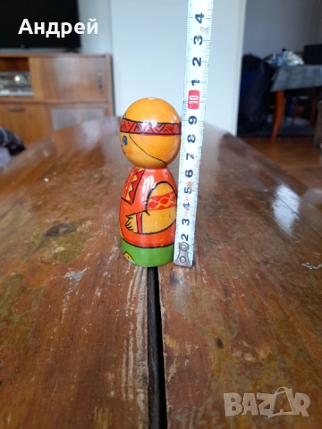 Стара дървена фигурка #12, снимка 4 - Други ценни предмети - 54081244