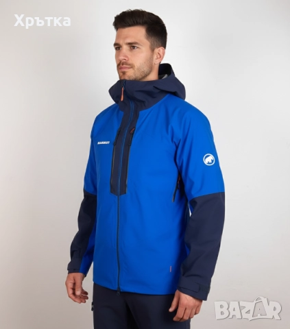 Mammut Taiss HS Hooded - Оригинално мъжко хардшел яке размер L, снимка 2 - Якета - 52005384