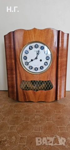 Механичен стенен часовник с махало, снимка 3 - Антикварни и старинни предмети - 53709236