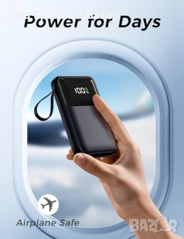 Нова външна батерия 27 000mAh Power Bank Type-C PD QC бързо зареждане, снимка 6 - Външни батерии - 52497680