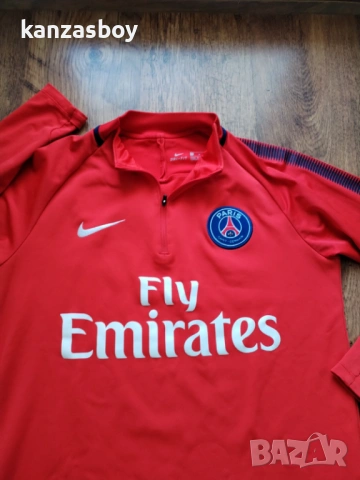 Nike Paris Saint-Germain 17/18 Dri-FIT - страхотна мъжка блуза M, снимка 3 - Спортни дрехи, екипи - 53669705