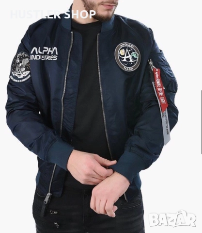 Мъжки двулицев бомбер ALPHA INDUSTRIES. Размер М, снимка 2 - Якета - 52816595