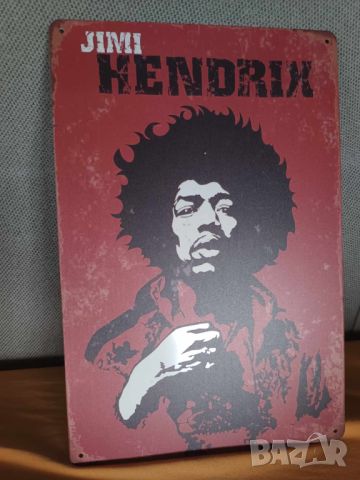 Jimi Hendrix-метална табела (плакет), снимка 2 - Китари - 45727582