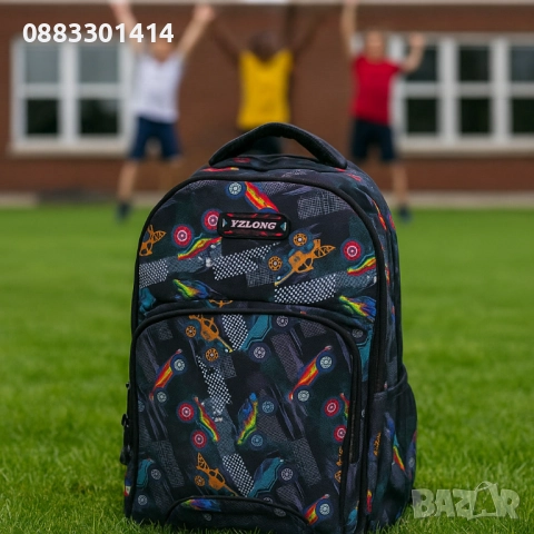 Ученическа раница Различни десени , снимка 3 - Раници - 51486715