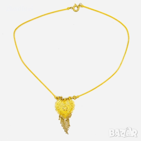 Златно колие 13,37гр. 50,0см. 14кр. проба:585 модел:11250-1, снимка 2 - Колиета, медальони, синджири - 52635718