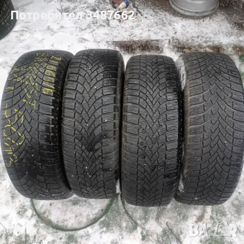 215 65 16 Bridgestone 4броя зимни дот 2021г , снимка 1