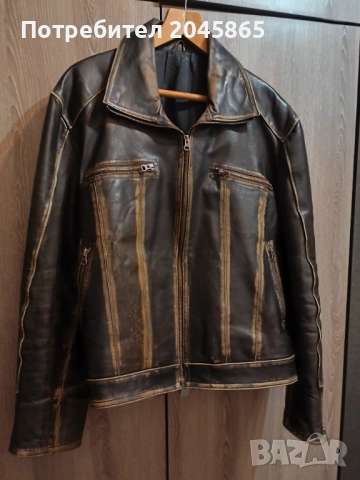продавам мъжко кожено яке