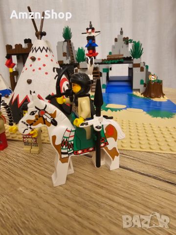 Lego 6766 Rapid River Village Уестърн Индианци, снимка 3 - Колекции - 45481117
