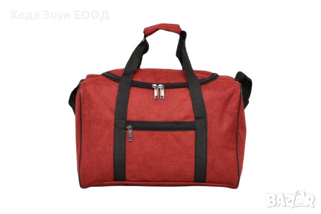 Пътна чанта за Ръчен багаж 40 х 28 х 20 см – Тъмно Синя/ Черна / Червена, снимка 1 - Куфари - 40852687
