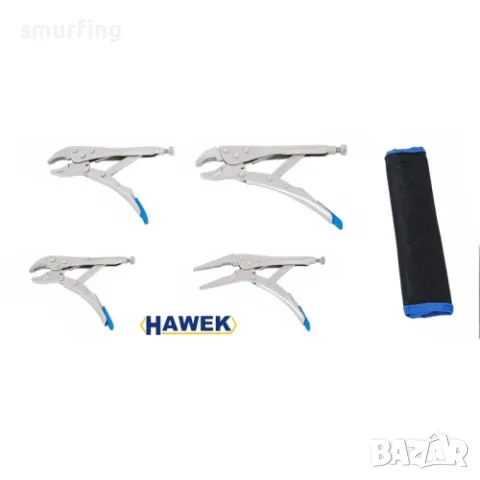 Комплект клещи чираци 4 части HAWEK, снимка 2 - Клещи - 49983359