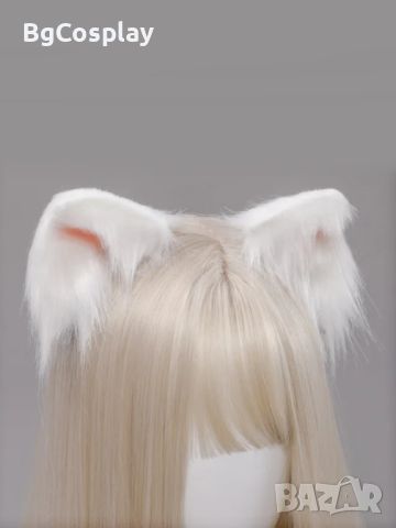 Реалистични котешки уши на фиби, снимка 3 - Аксесоари за коса - 46343296