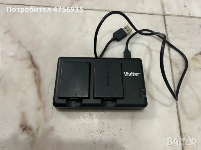 Canon 2000D+ зарядно и батерии, снимка 4 - Фотоапарати - 53735528