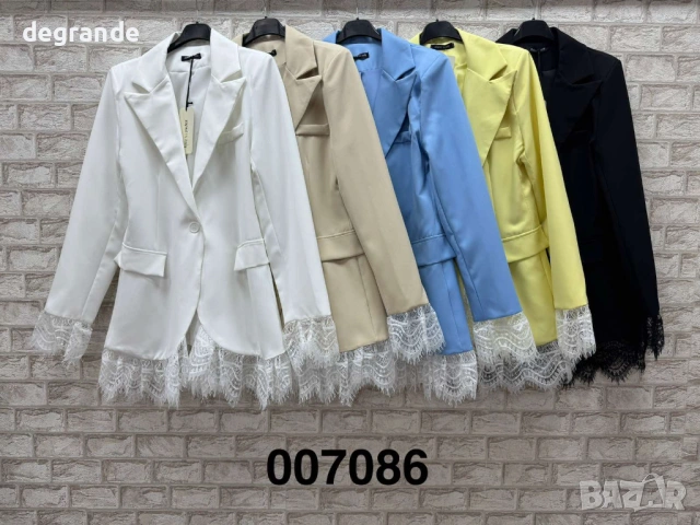 Намален Модел Дамско сако с Дантела , снимка 3 - Сака - 52871251