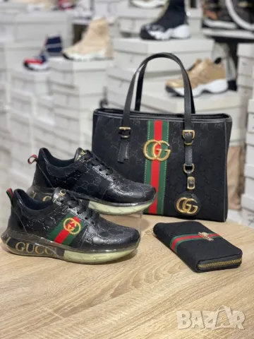 дамски маратонки, чанта / раница и портмоне gucci , снимка 16 - Чанти - 47500909