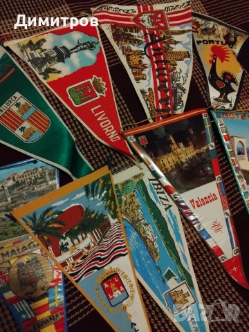 Лот от 9 знаменца от различни държави, снимка 4 - Антикварни и старинни предмети - 54101988