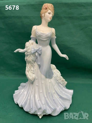 Порцеланова статуетка Coalport, снимка 2 - Статуетки - 53485820