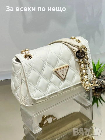 Guess Дамска Чанта С Дълга Дръжка Синджир За През Рамо - Различни Цветове Код SK1059, снимка 7 - Чанти - 53790861