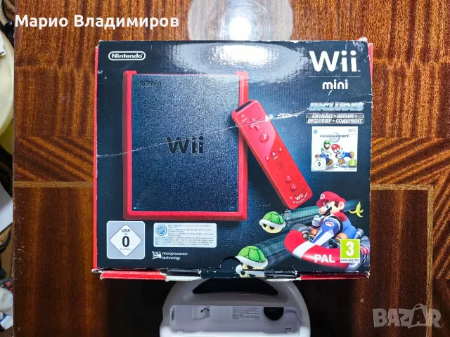 Nintendo Wii Mini - Mario edition , снимка 1 - Nintendo конзоли - 49602312