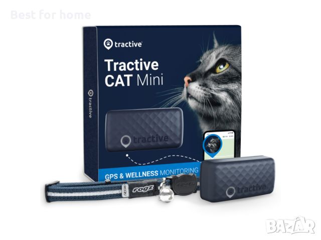 GPS тракер за котки и монитор за здраве от Tractive GPS CAT Mini, снимка 1 - За котки - 46554933