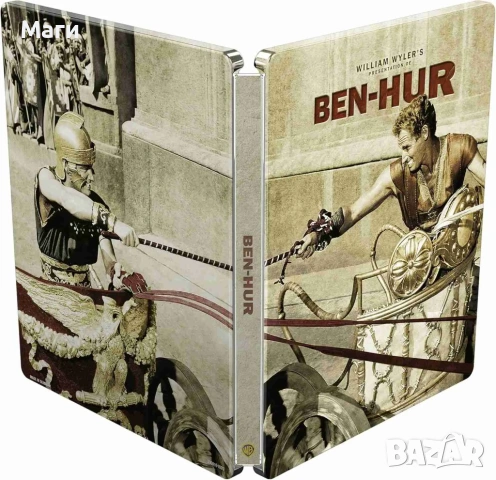 BEN HUR / Бен Хур -limited Collectors Edition Steelboo 4K Ultra HD Blu-ray + Blu-ray без Бг субтитри, снимка 6 - Blu-Ray филми - 53736743