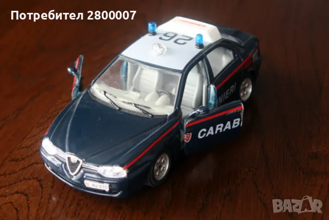 Bburago. Alfa Romeo 156. 1/24. Made in Italy., снимка 4 - Колекции - 47161062