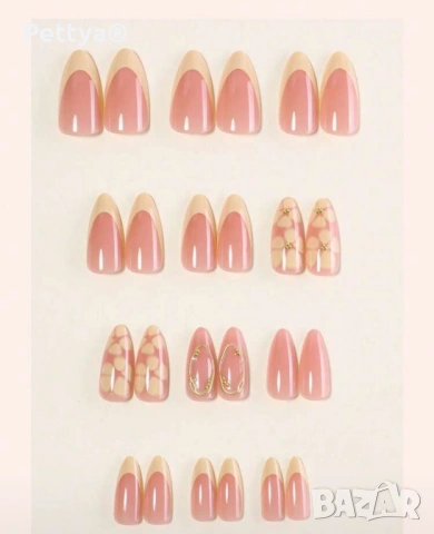 Изкуствени нокти 24бр. №28, снимка 2 - Продукти за маникюр - 53282288