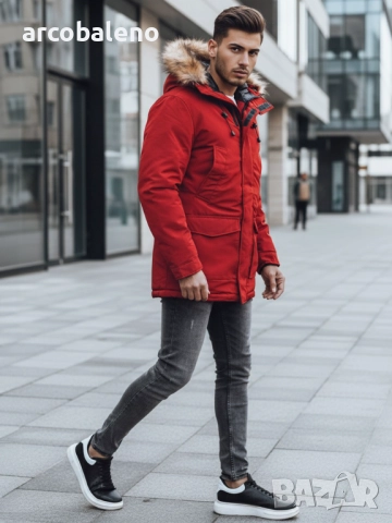 Мъжко зимно яке парка, 2цвята , снимка 4 - Якета - 52883848