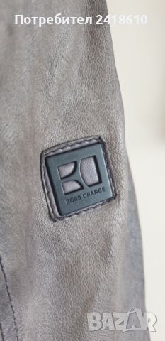 Hugo Boss Jips4 Leather Jacket Mens Size 50/L ОРИГИНАЛ! Ест. кожа!, снимка 16 - Якета - 45623960