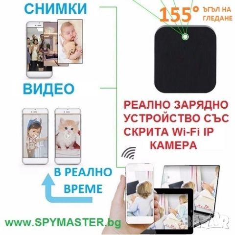 РЕАЛНО ЗАРЯДНО Устройство с Вградена WI-FI IP Камера , снимка 5 - Друга електроника - 47140583