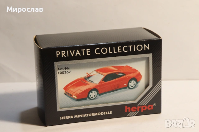 HERPA H0 1/87 FERRARI 348 KОЛИЧКА МОДЕЛ, снимка 2 - Колекции - 53623252