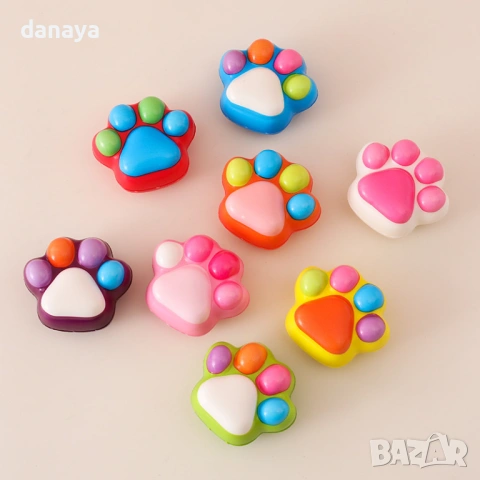 6481 Антистрес скуиши лапичка мека играчка за стискане тип squishy, 5 см