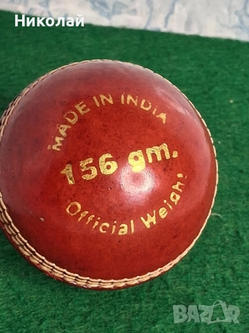 Нова Кожена Топка за Крикет Индия, снимка 4 - Други ценни предмети - 52516032