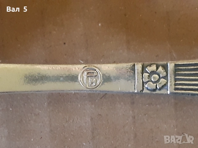 Стари посребрени прибори за хранене - СССР, снимка 6 - Антикварни и старинни предмети - 53912204