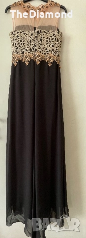 Черна Рокля 38, снимка 2 - Рокли - 52139281