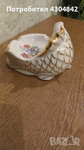 Порцеланов пепелник рибка, снимка 3 - Други - 52269860