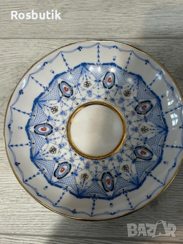 4 броя Старинни порцеланови съветски чинии ЛФЗ , снимка 6 - Антикварни и старинни предмети - 53455370