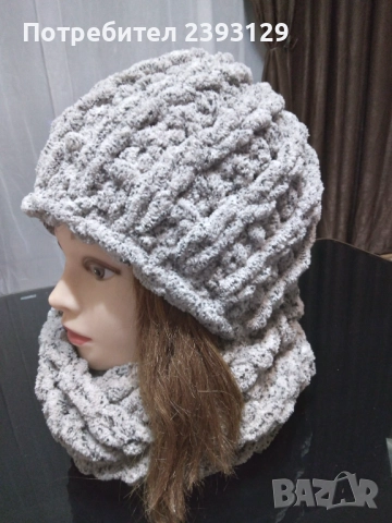 Шапка и шал, снимка 4 - Шапки - 48290807